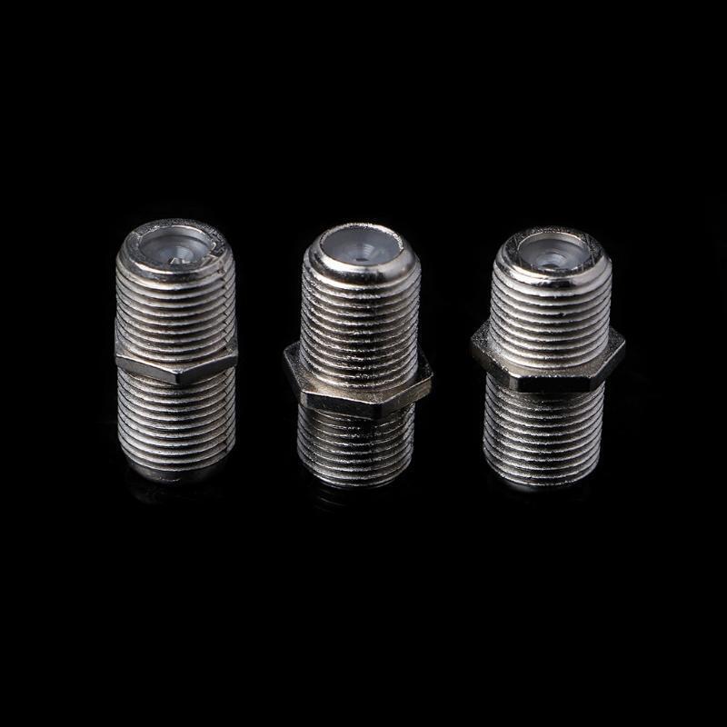 10 Pcs Joiner Barrels Connector F Plug Coupler Adaptor 4 Sky Plus HD TV Coax
