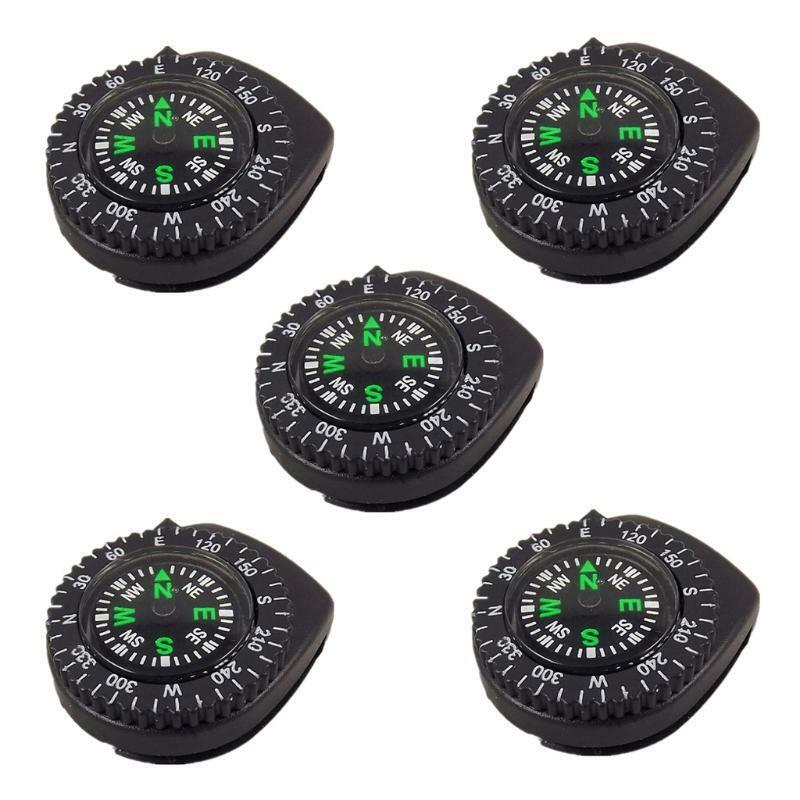 5 Pcs Mini Portable Compass Survival Hiking Camping Direction Outdoor