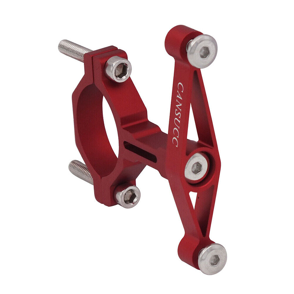 CANSUCC MTB Bike Water Bottle Cage Adapter Kettle Holder Clamp Rack (Red)