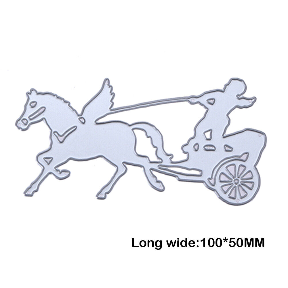 Run Carriage DIY Metal Embroidery Scrapbooking Craft Stencil Cutting Die