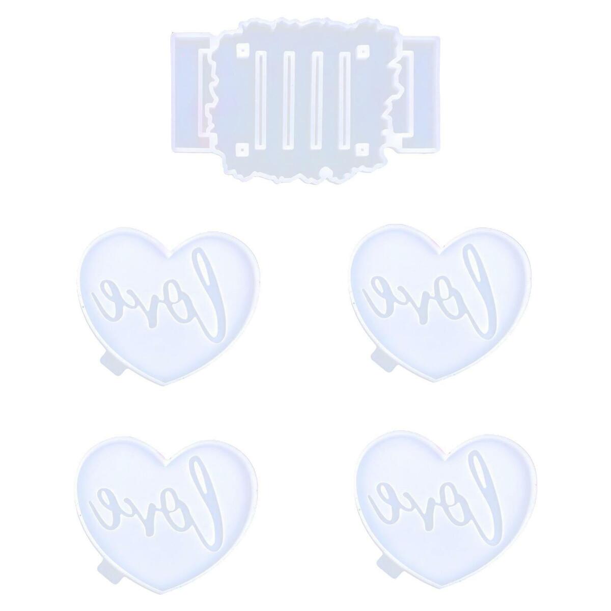 Epoxy  Coaster Decorative Creative Handmade Ornaments Crafts Heart