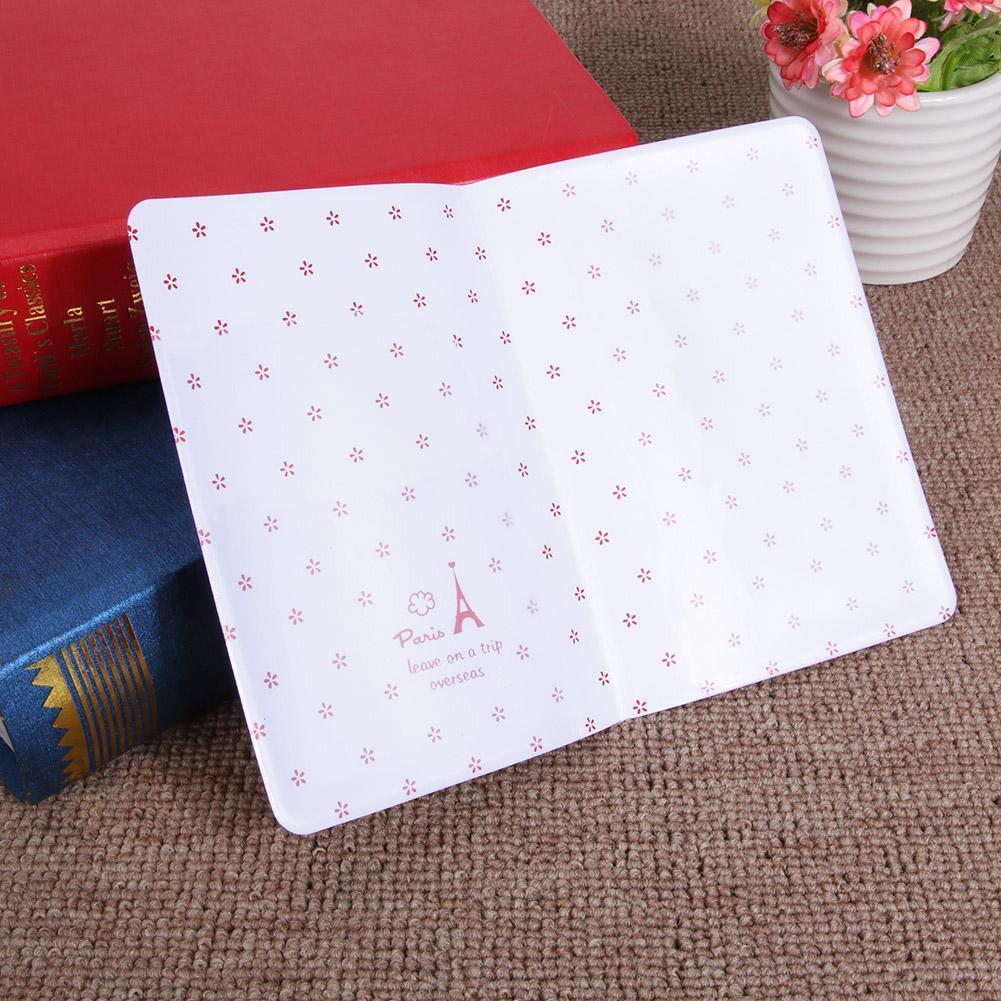 Simple Travel Passport Cover PU Multifunction Tickets Card Holder Case(Red)