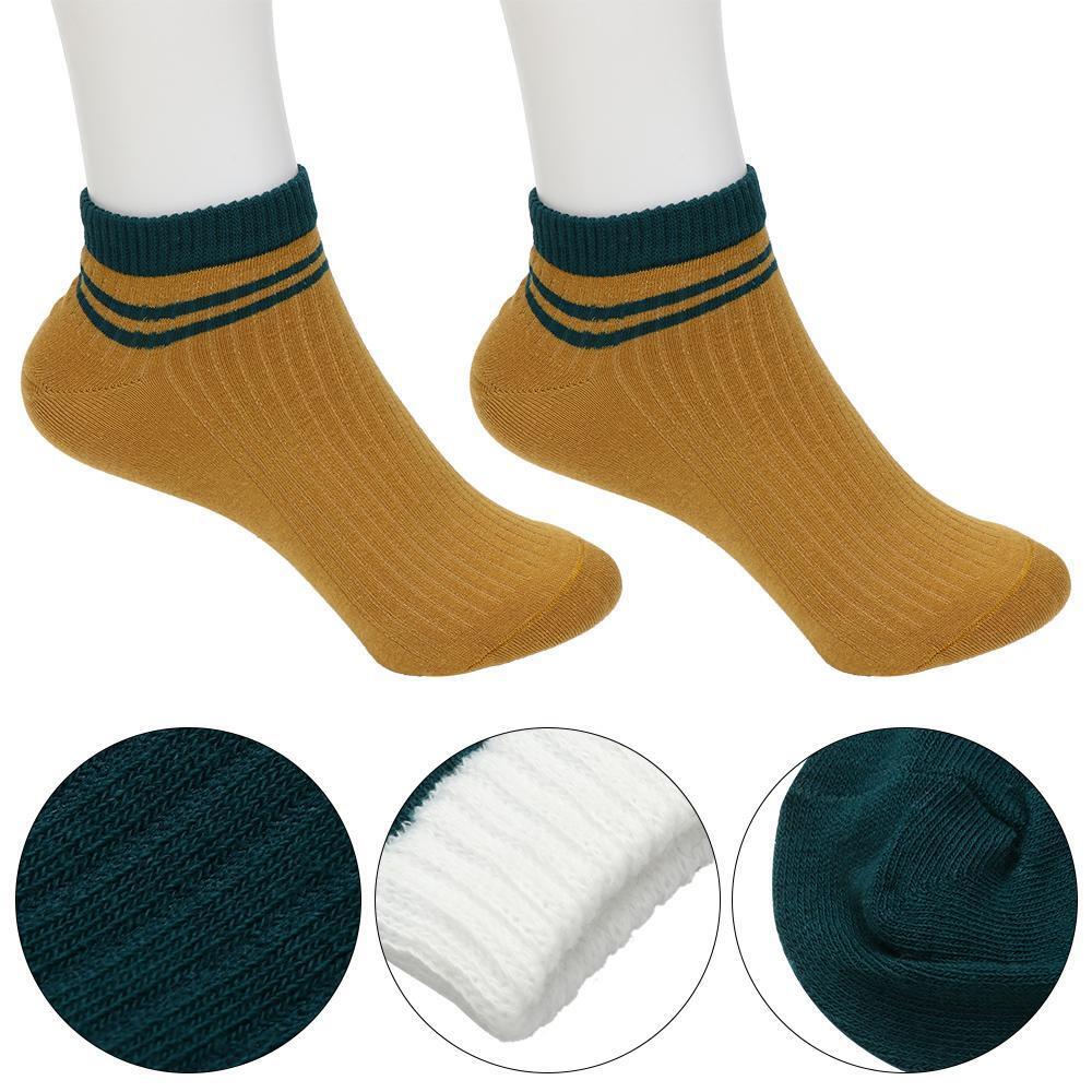 Cotton Absorb Sweat Sports Stockings Boat Socks Striped Clothing Accesories