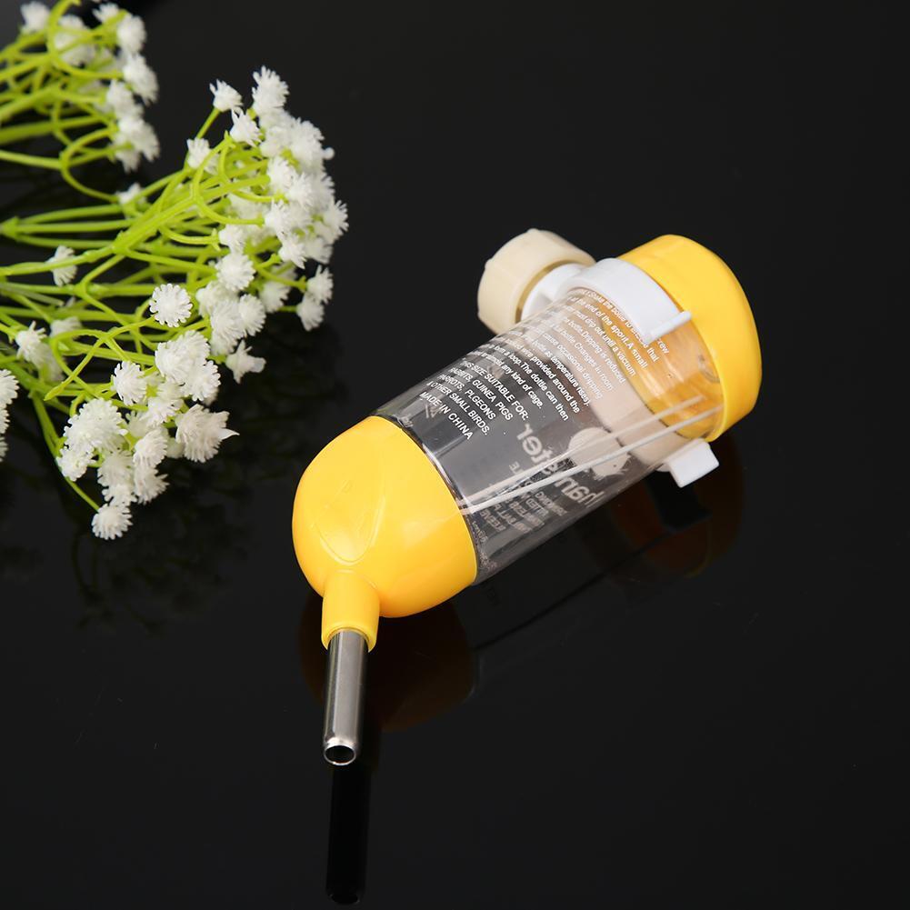 80mL Small Pet Water Dispenser Hamster Drinking Fountain Kettle (Yellow)