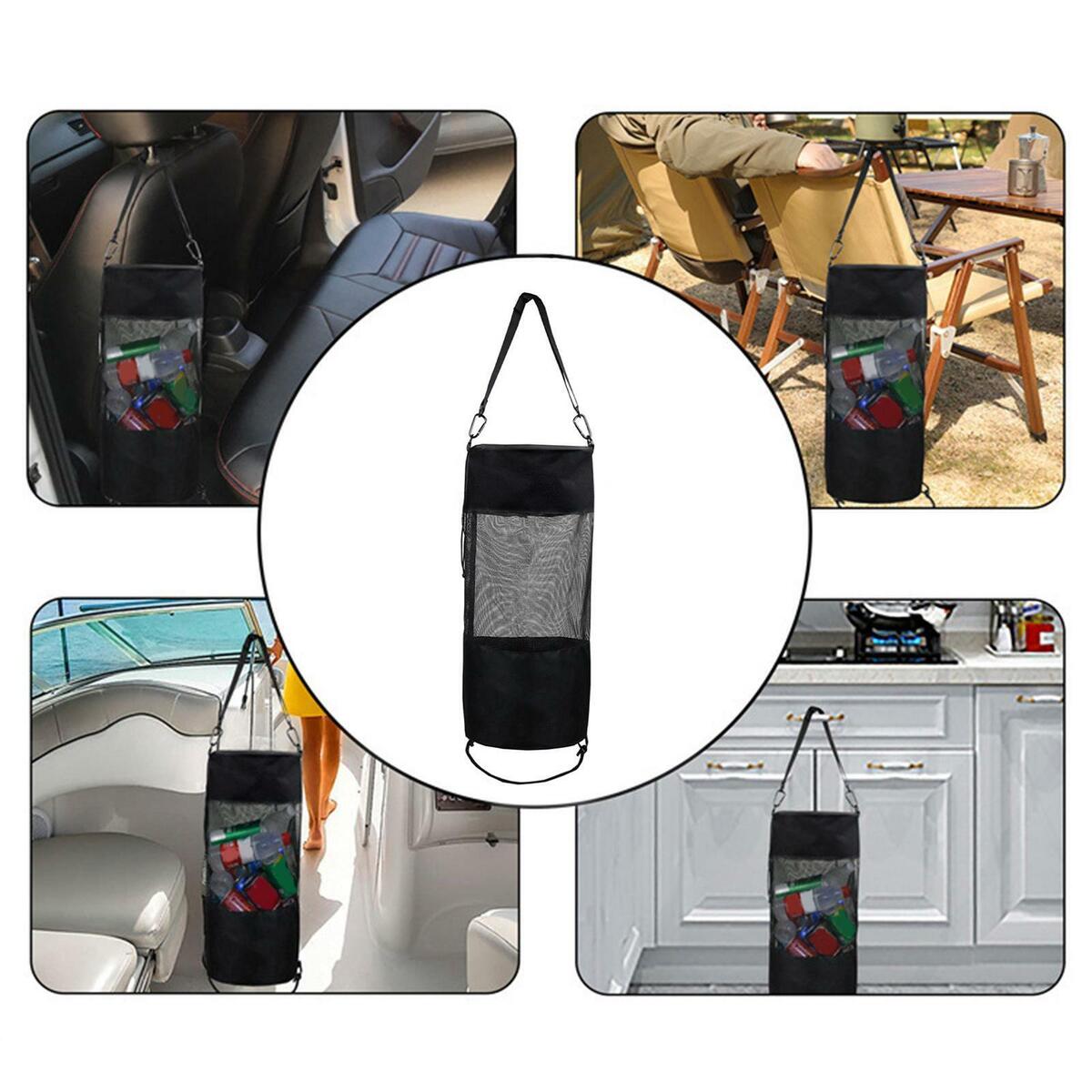 Boat Trash Bag Marine Accessories Black Storage Fit for Boats Camping Kayak