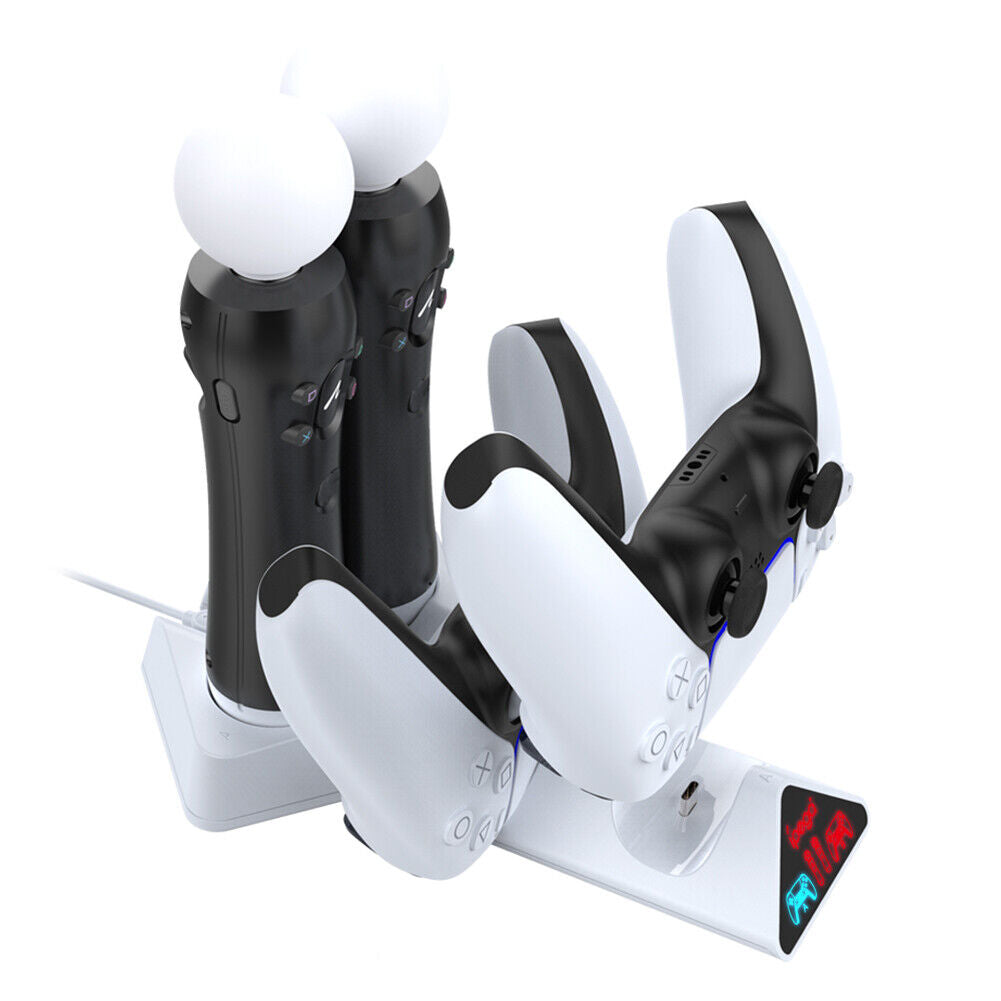 4 in 1 Controller Charger for PS5 DualSense Charging Station for PS Move