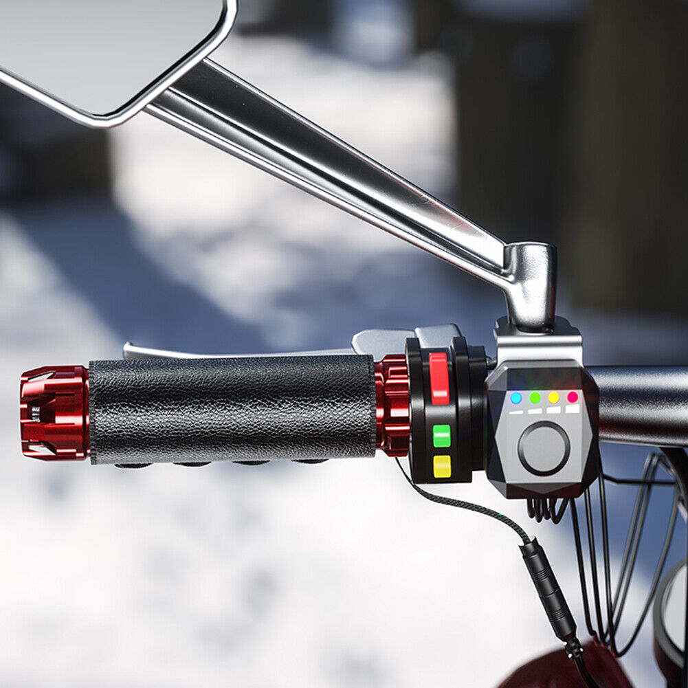 USB Handlebar Warmer Cover Waterproof Motorcycle Heated Pads Hand Grips Kit
