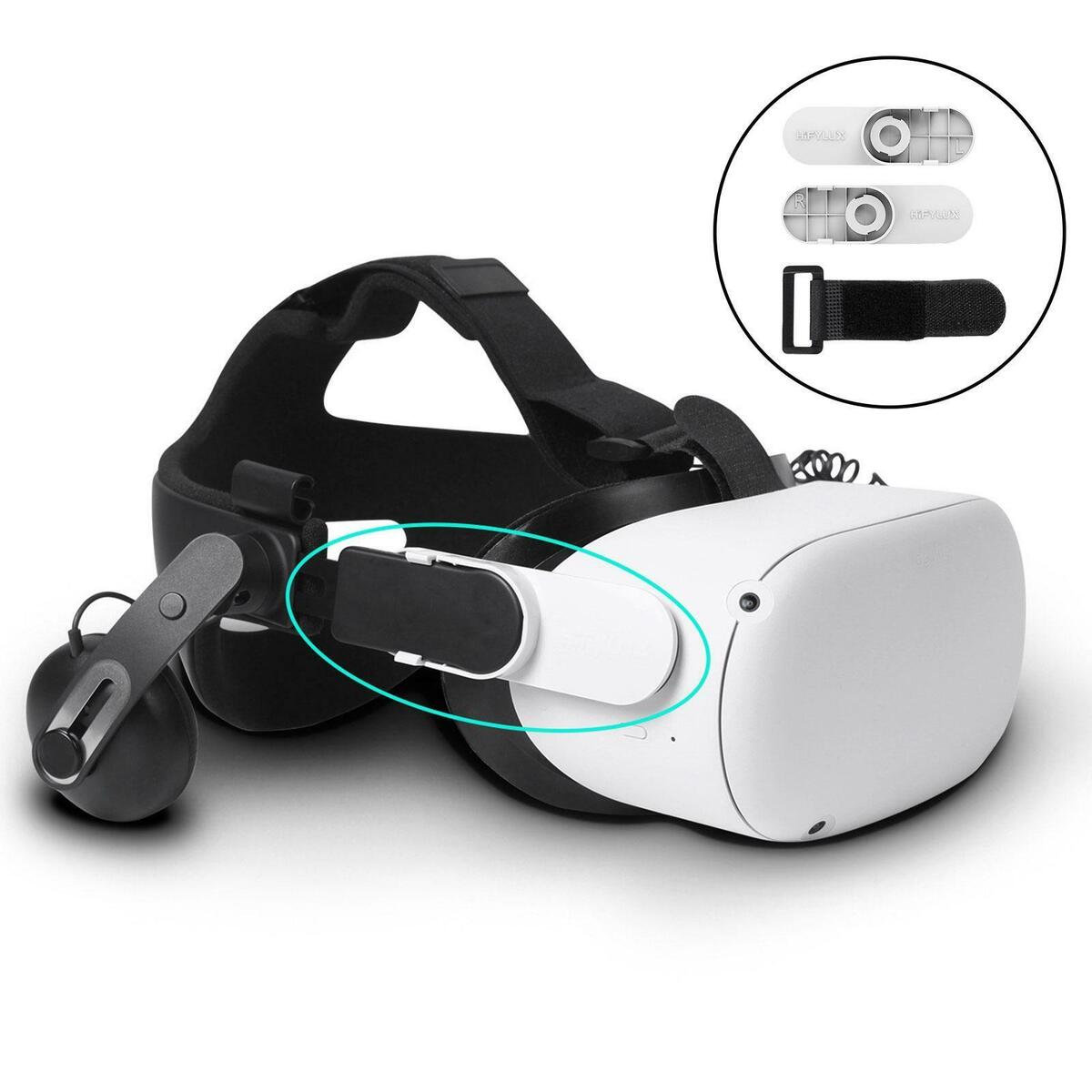 Headband Connector Adapter Removable Reusable for Quest 2