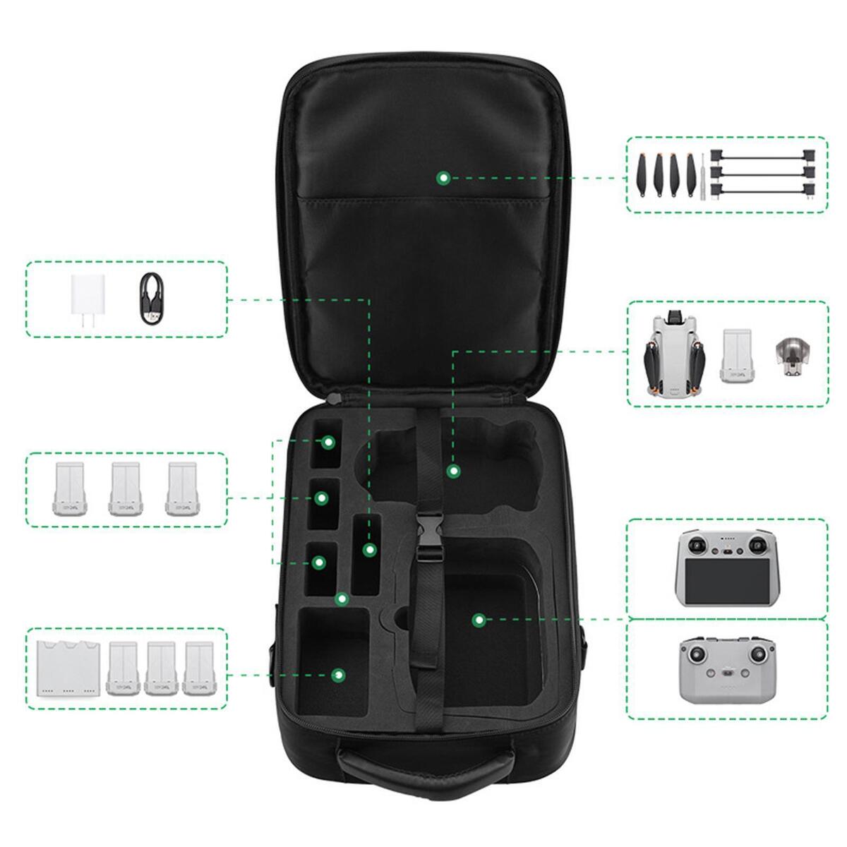 Travel Carry Case EVA Liner for DJI Mini 3 Pro Drone Remote Controller