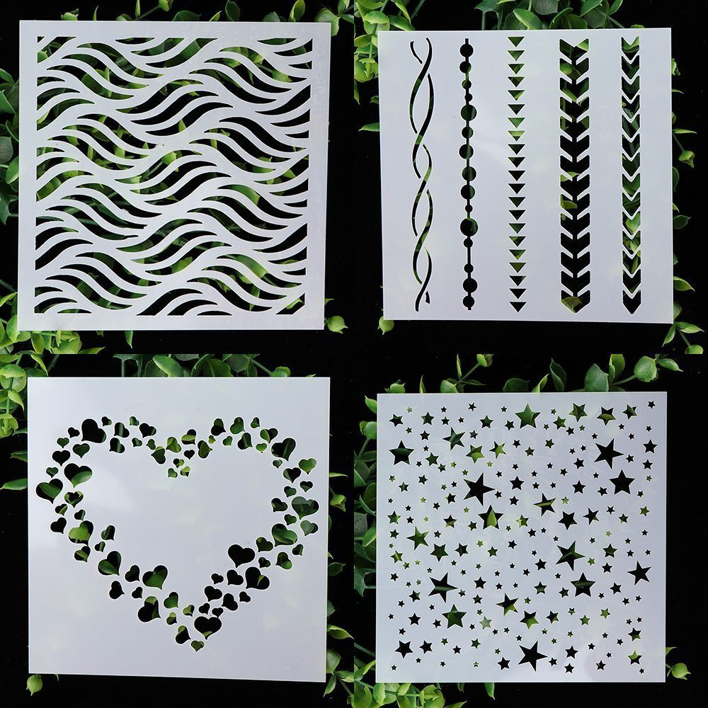DIY Crafts Walls Painting Scrapbooking Layering Stencils Embossing Template