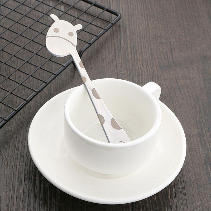 Stainless Steel 2 Tines Giraffe Fork Dessert Cake Fruit Salad Cutlery Flatware