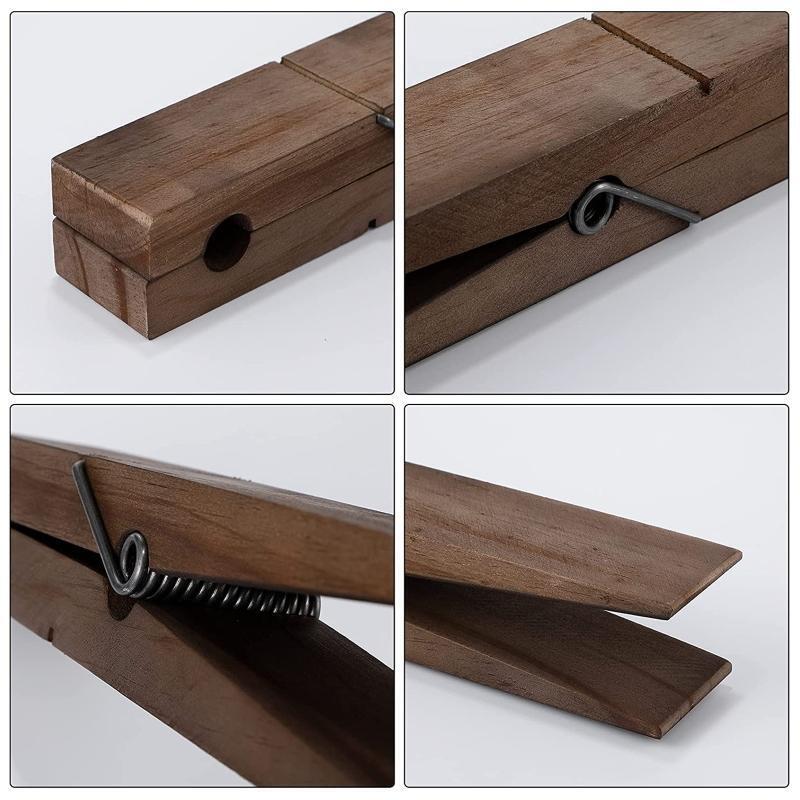 Large Wood Clothespin Bath Towel Holder Anti-run Home Supplies Clothespins