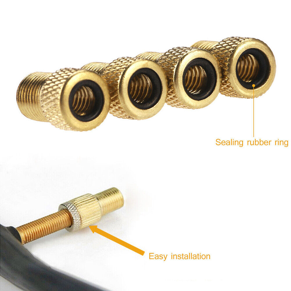 5pcs Bicycle Presta to Schrader Valve Core MTB Bike Air Pump Valve Adaptor