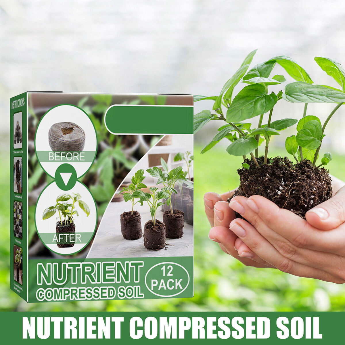 Seedling Germination Soil Blocks - Mixed Coconut Bran Peat Lignin Pellets