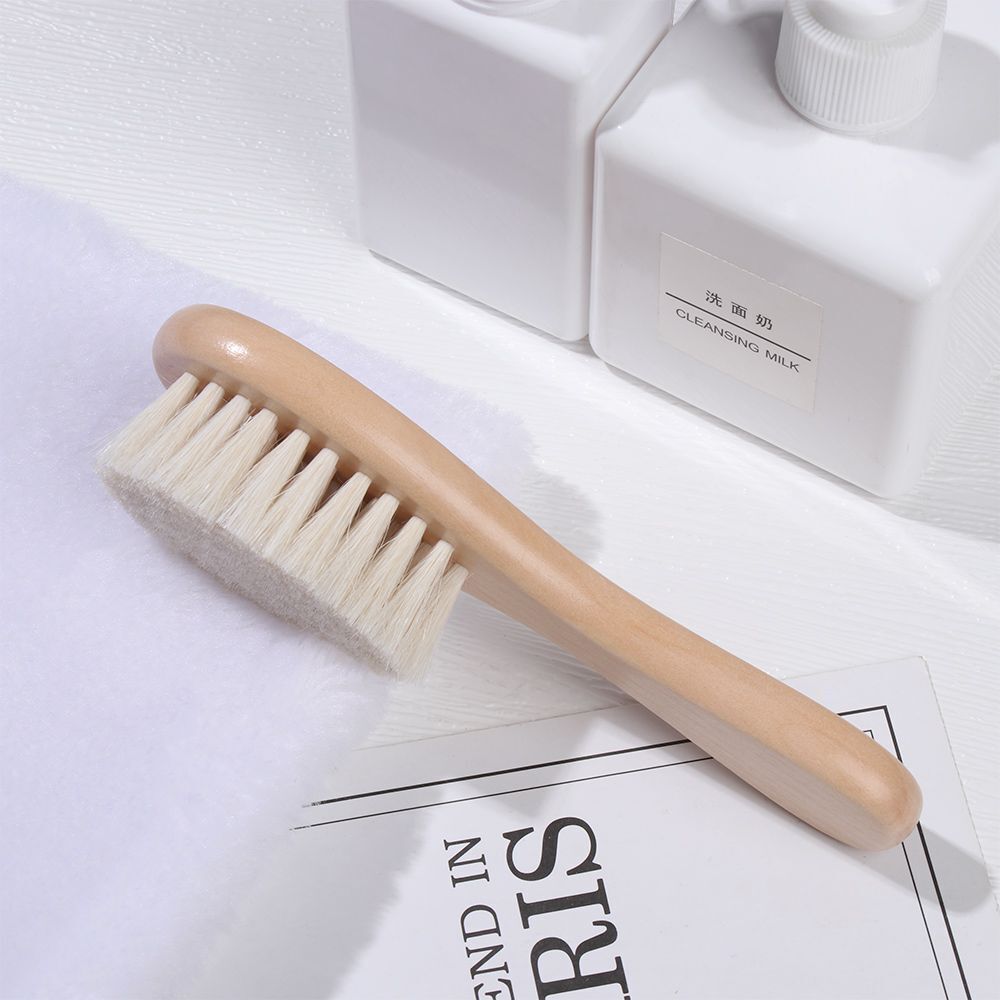 Soft Bristles Scrub Baby Hairbrush Natural Hair Brush Infant Comb Baby Brush