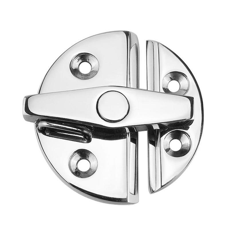 Marine Boat Door Catch Latch Metal Door Latch Round 55mm Twist Lock for Boat