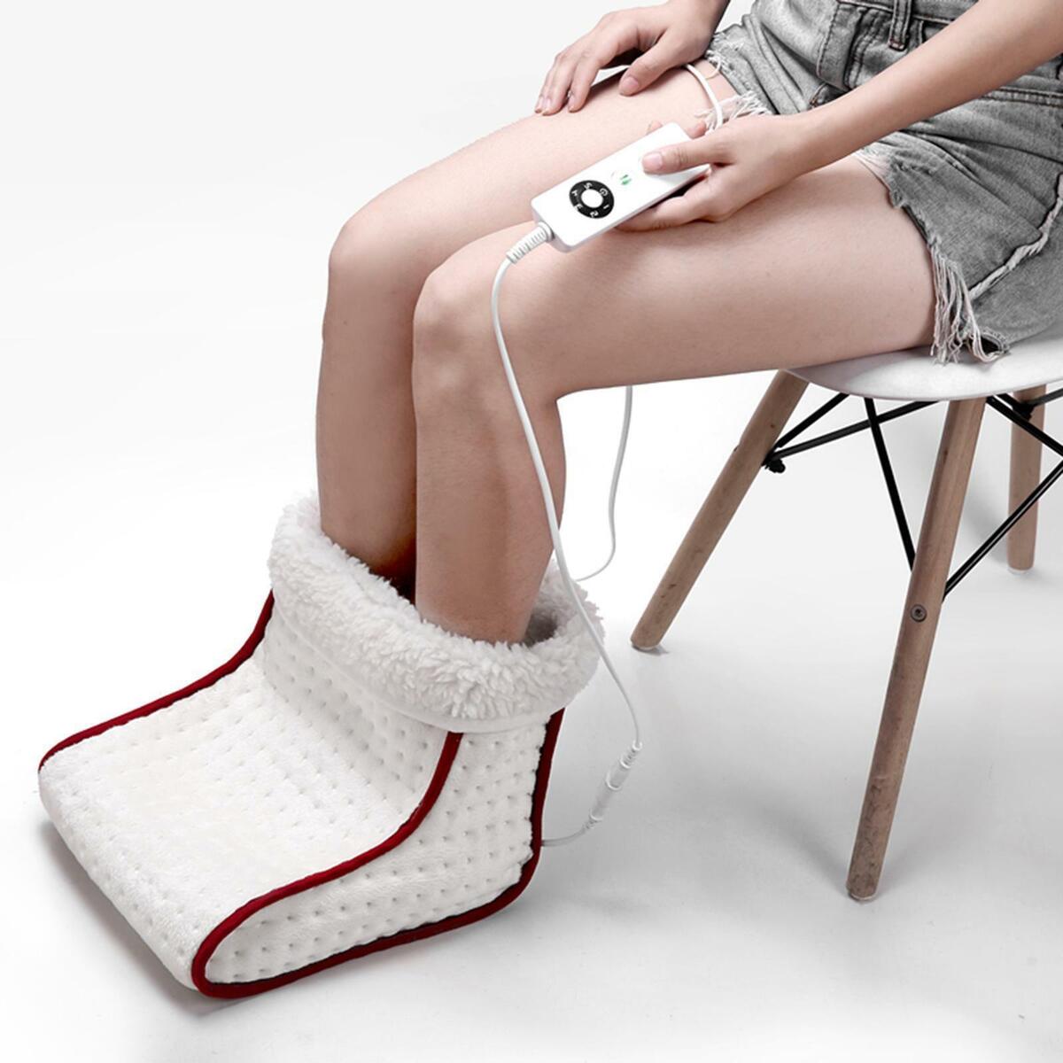 Winter Cosy Electric Foot Warmer Massager Heat Thermal Heated