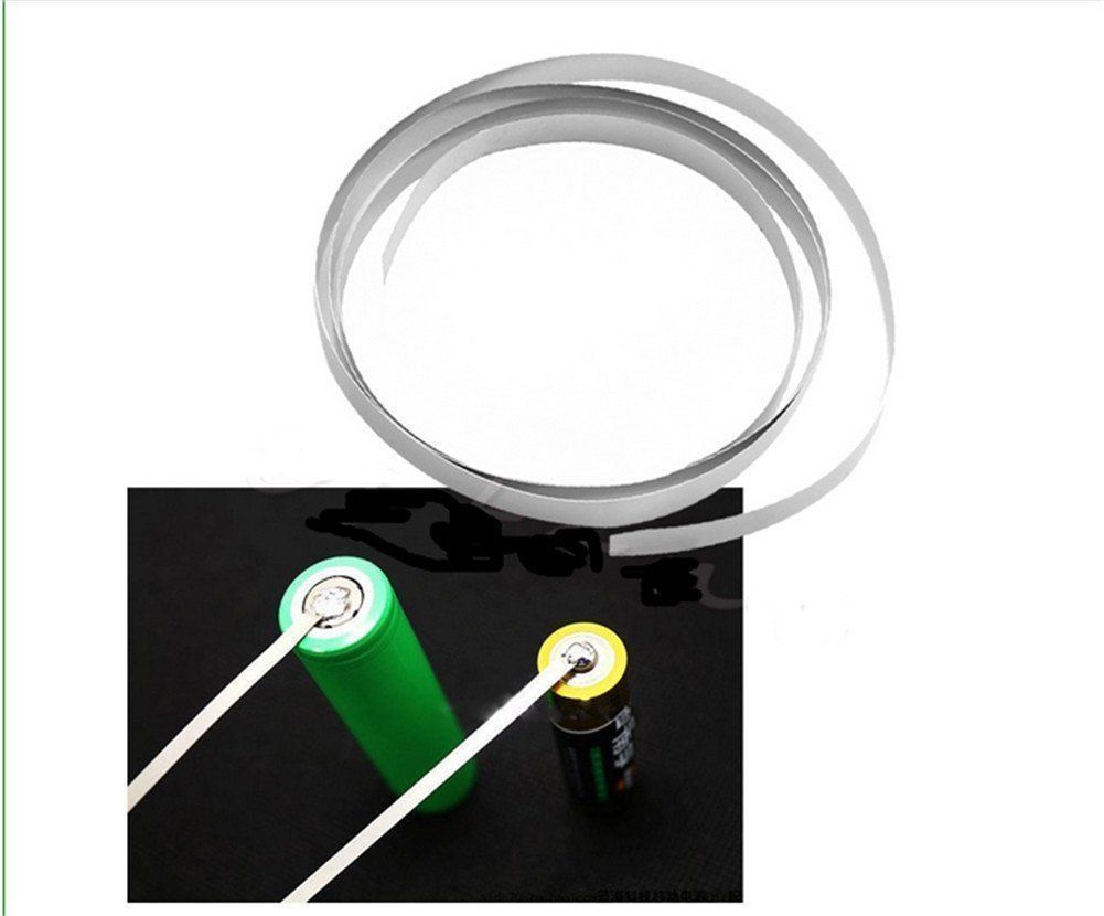 2m Pure Ni Plate Nickel Strip Tape For Li Battery Spot Welding 5*0.1mm