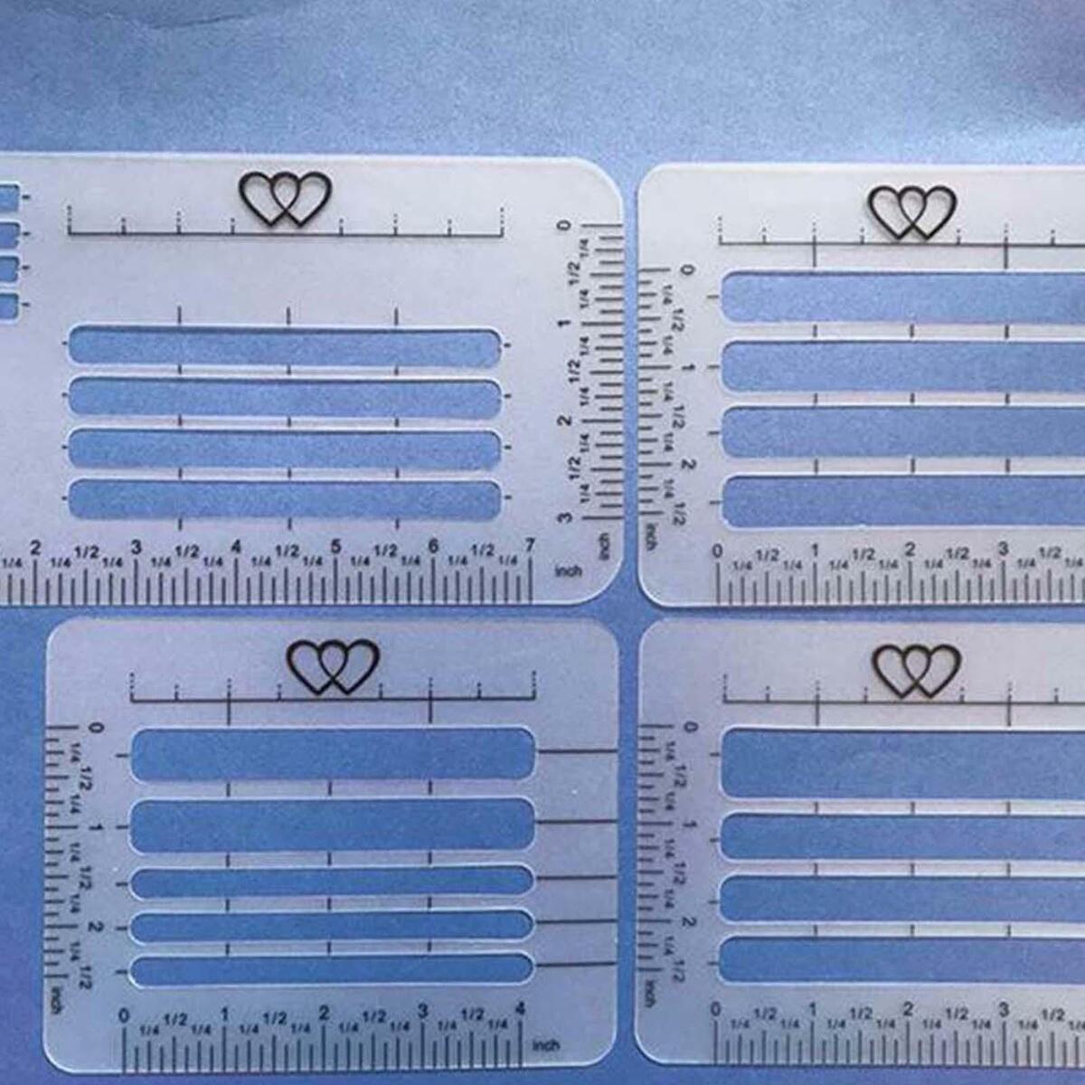 4x Envelope Addressing Stencil Thank  Calligraphy Trainer