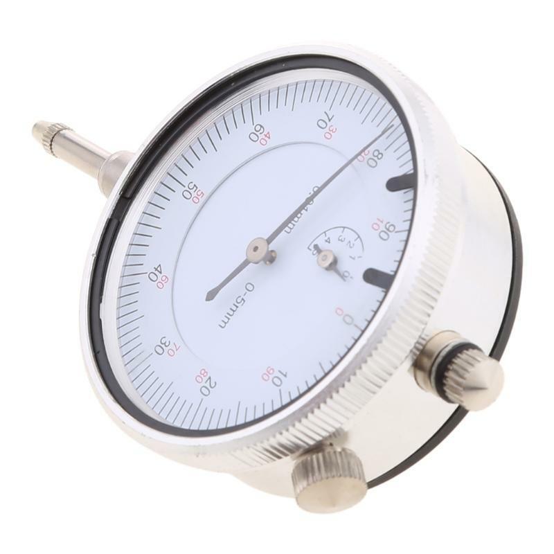 0-5mm/0.01mm Dial Indicator Gauge Meter with Lug Back Precise Micrometer Tool