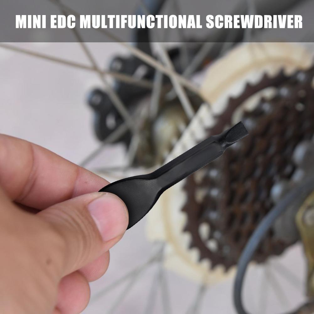2pcs Metal SLOTTED/PHILLIPS Screwdriver Set Outdoor Multi Tool Key Ring