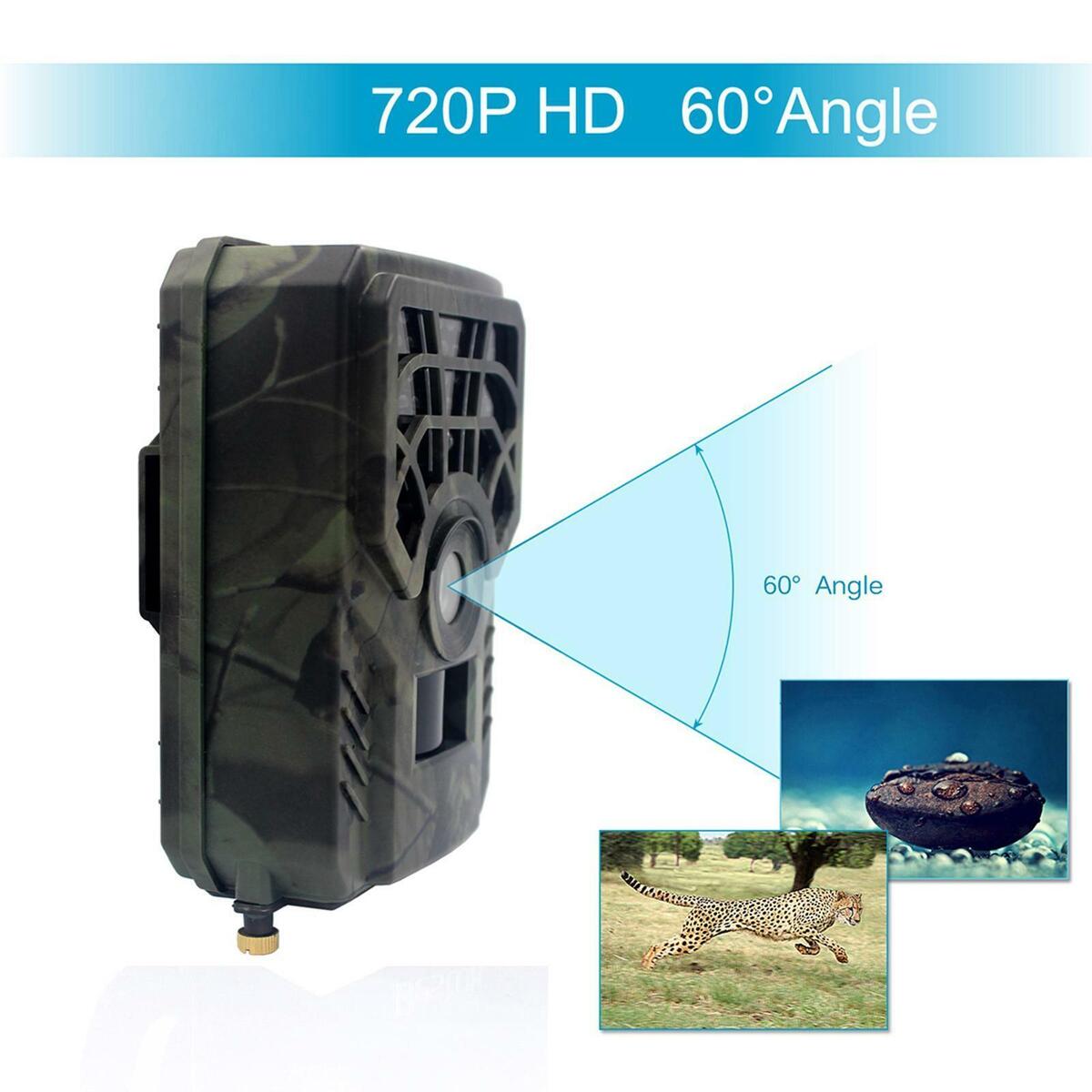 Mini  Camera 720P HD, Game Camera, Waterproof Wildlife Scouting Hunting Cam