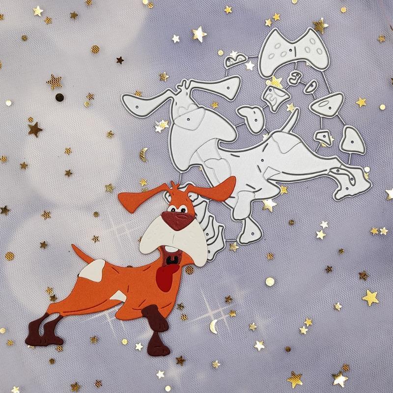 Dog Scrapbooking Clear Stamps Embossing Carbon Steel Printing Cutting Die Mold
