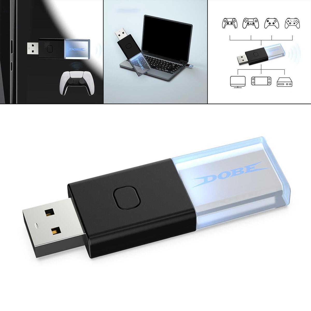 Wireless USB Adapter Video Games Compatible for Android for PS4
