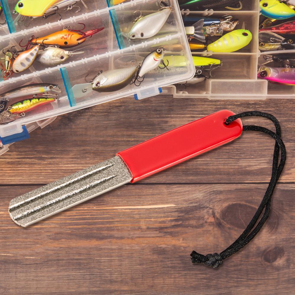 Diamond Fishing Hook Hone Fishhook Sharpening Grinding Fishing Tackle Tool