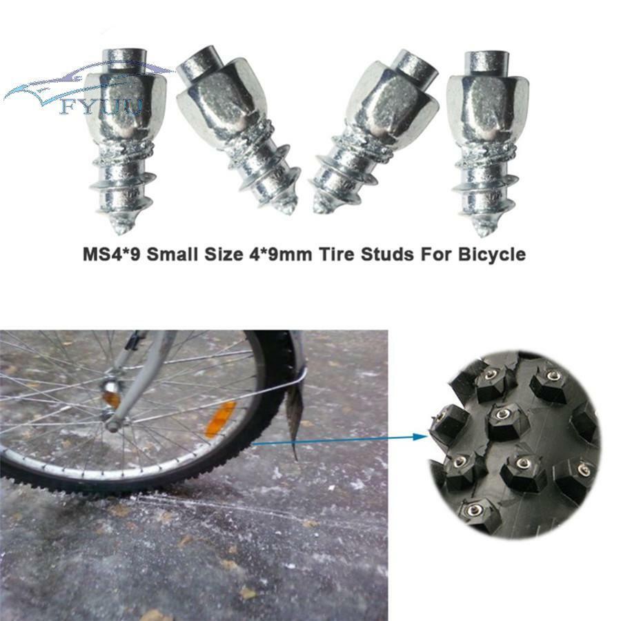 100pcs Winter 9mm Tire Snow Non-slip Screw Chain Spike W/Tool For Car Motorcycle