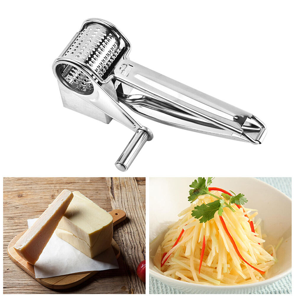 Multi-functional Stainless Steel Rotary Cheese Grater Chocolates Shredder