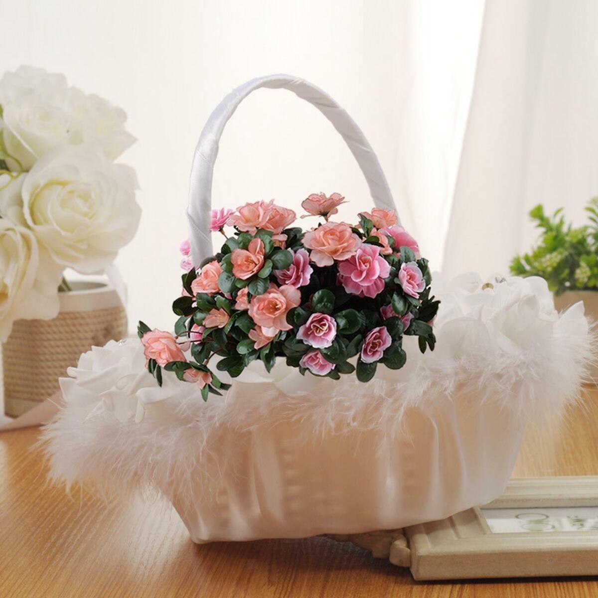 Flower Girl  Decorative Storage  Petals Holder Gift for
