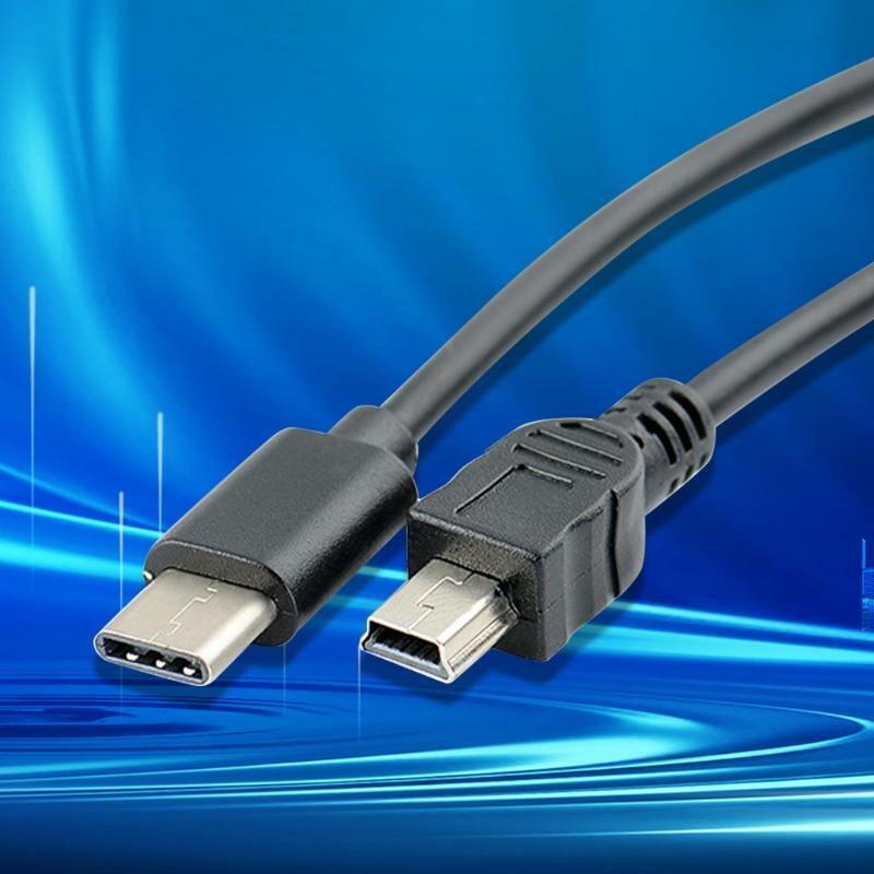 30cm Multifunctional Type C to Mini USB Camera OTG Copy Conversion Cable