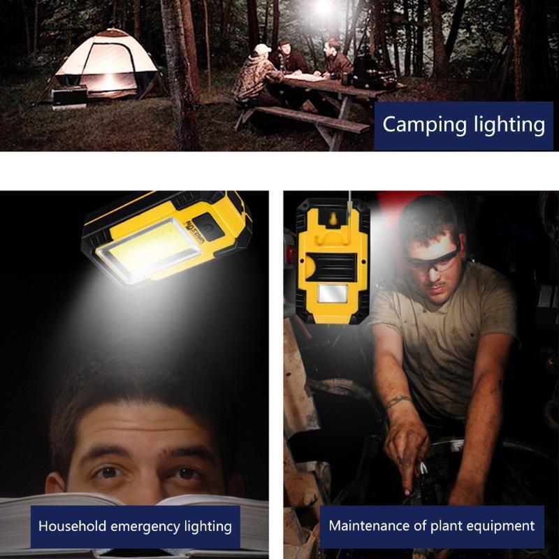 LED COB Rechargeable Magnetic Torch Flexible Inspection Lamp Cordless Work Light