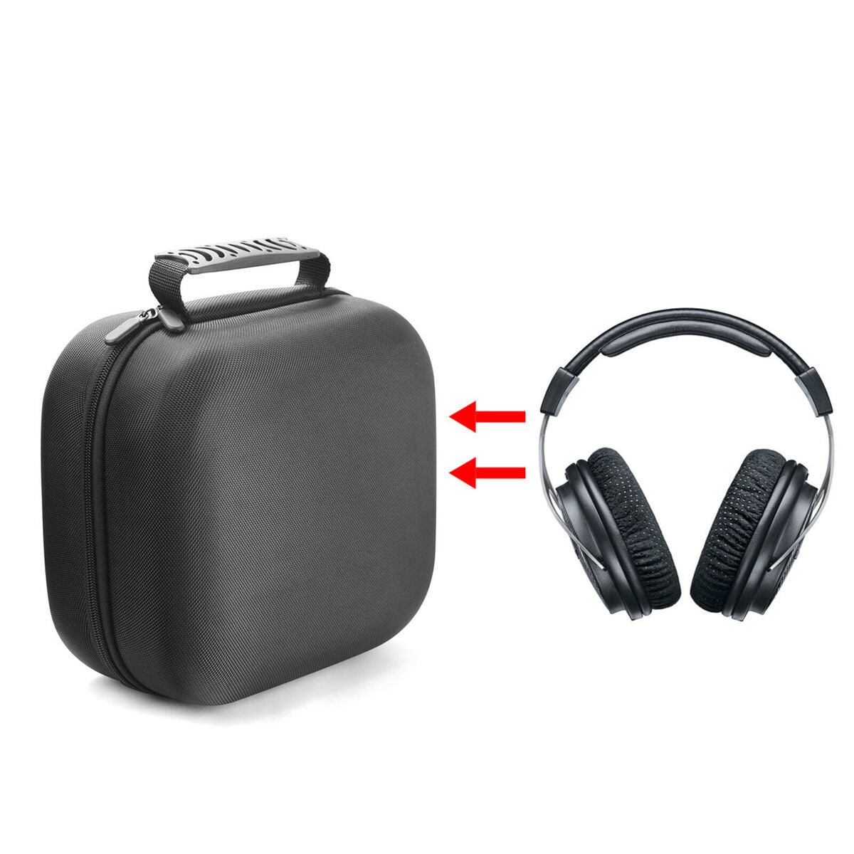 Shockproof Earphone Storage Bag Case Cover Pouch for Shure SRH1540 Headphones