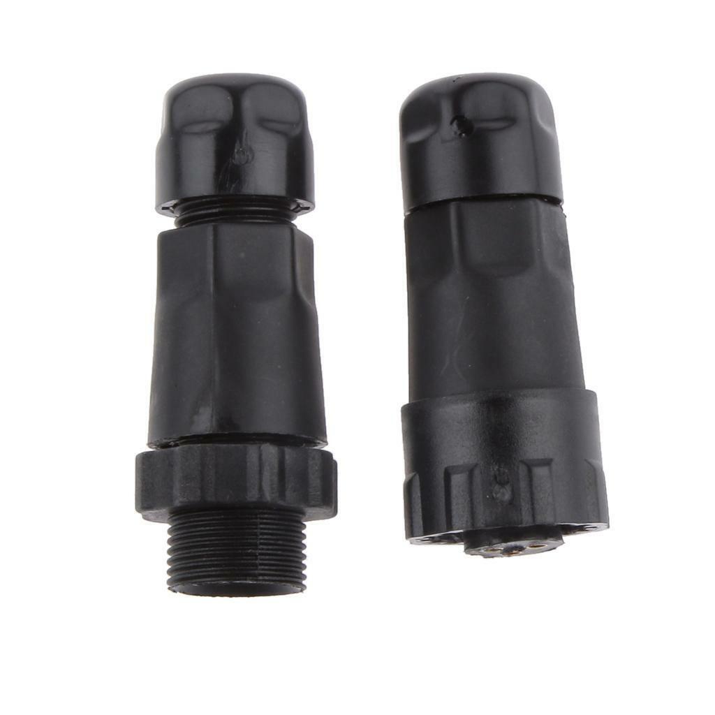 2x 15A IP68 Waterproof Aviation 3  Assembled Electrical  Fe Adapter