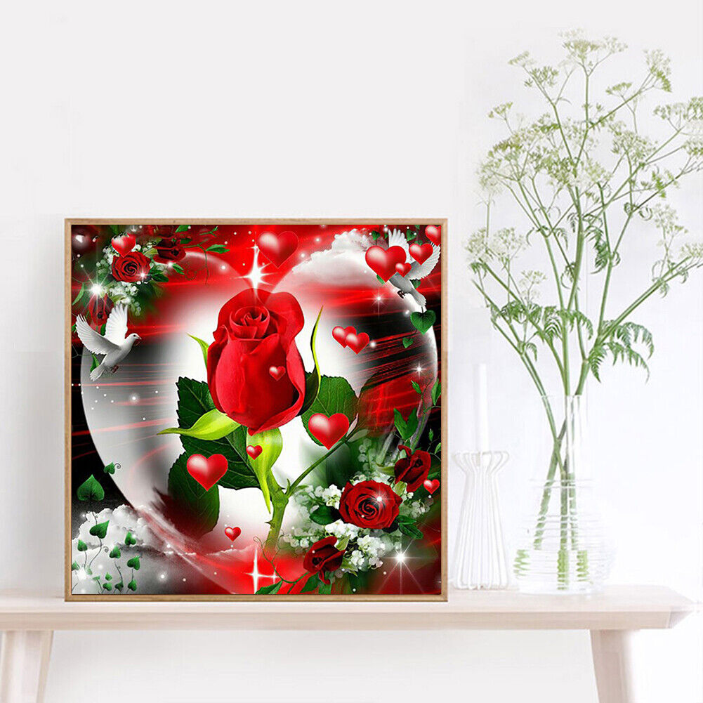 5D diamond painting square diamond DIY rose flower series