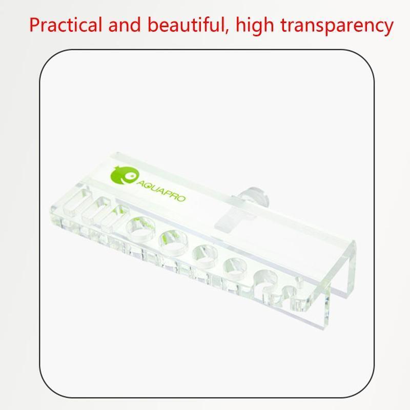 Acrylic Aquarium Tank Tool Holder Fish Tank Tweezers Acrylic Rack Fish Tank