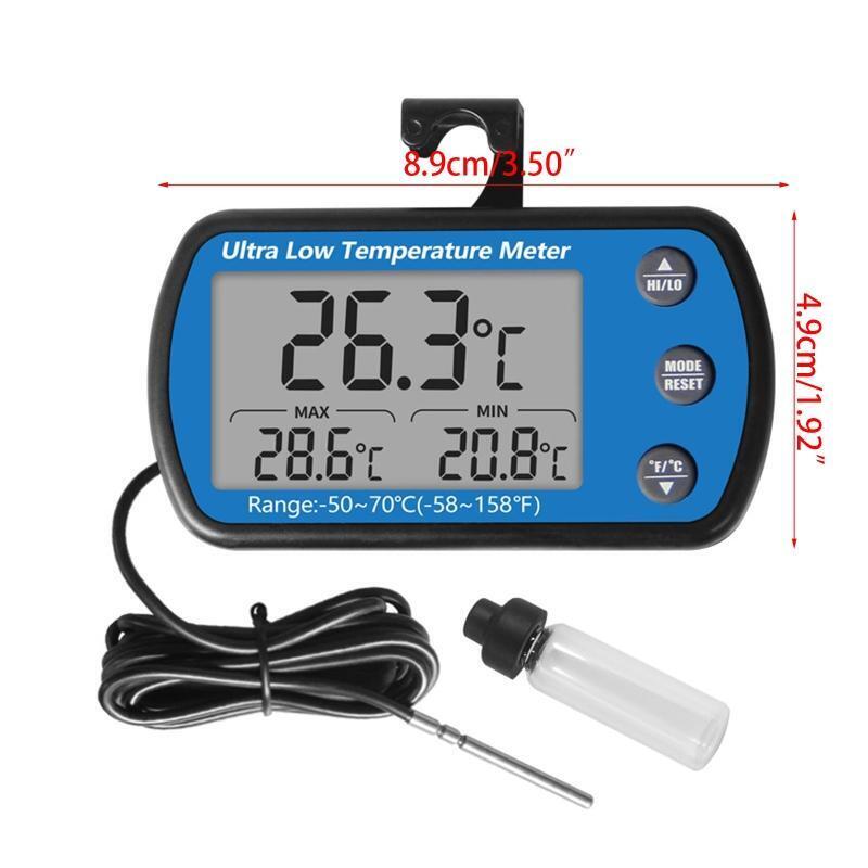 Waterproof Refrigerator Fridge Thermometer Digital Freezer Room Thermometer