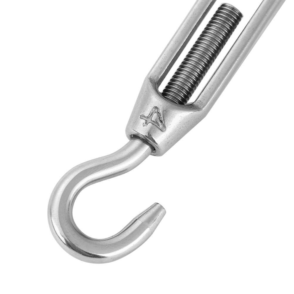 Stainless Steel Turn Buckle Wire Rope Tensioner Hardware Accessories (M5)