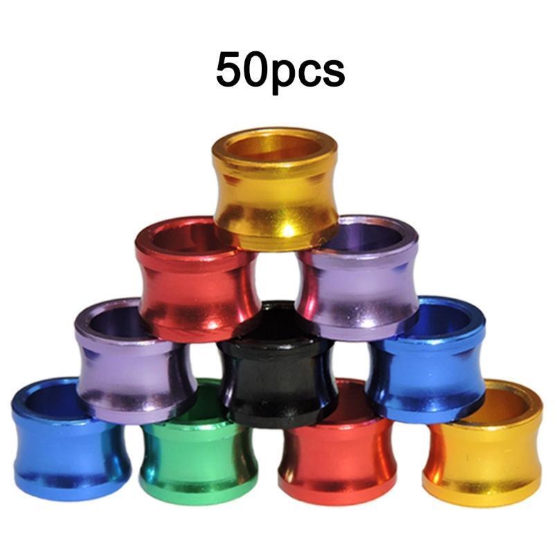 50 Pcs Color Mixing Pigeon Bands Bird Foot Ring Species Identify Training Rings