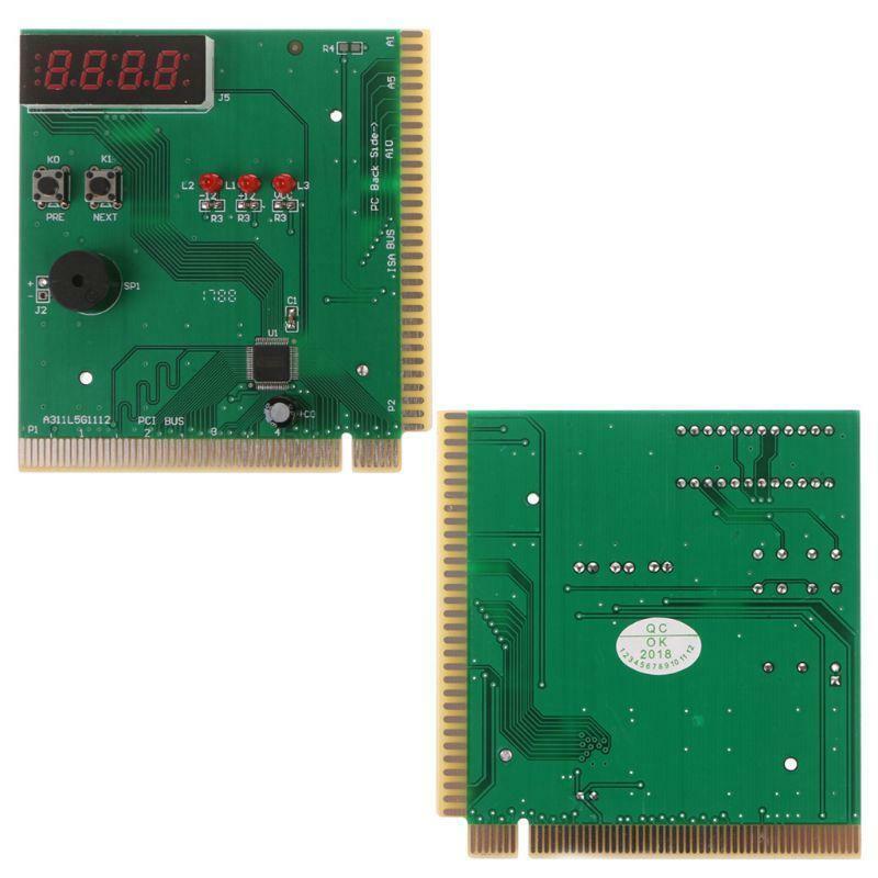 PCI & ISA Motherboard Analyzer Diagnostic Display 4-Digit Computer Debug Post