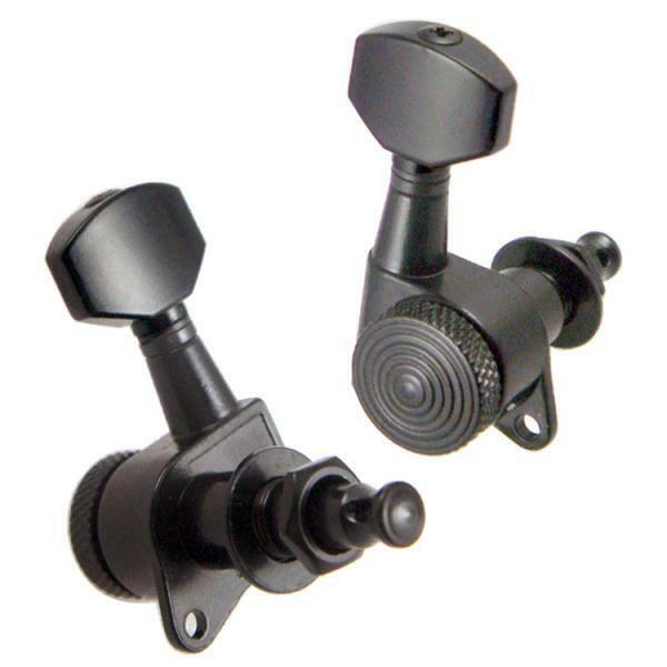 6 Pieces 6R Tuning Mechanical Pegs for Acoustic Electric Guitar, Black