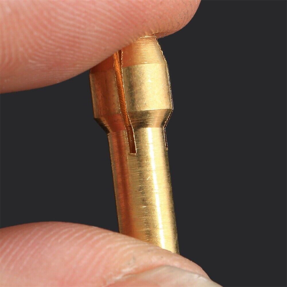 10pcs 0.5-3.2mm Brass Collets Chucks 4.8mm Shank Metalworking Power Rotary Tools