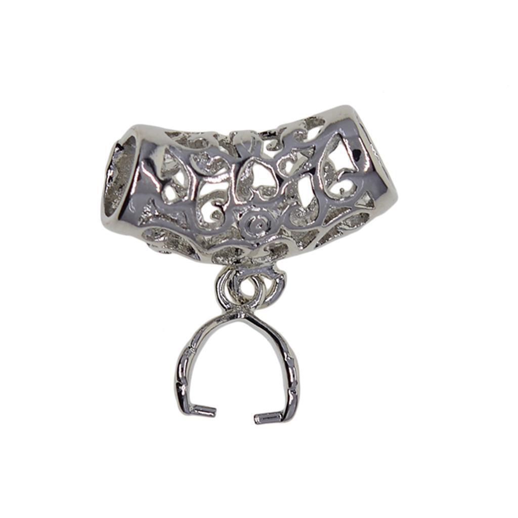 12x Pendant Pinch Bails Clasps for DIY Jewellery Bracelet Necklace Making