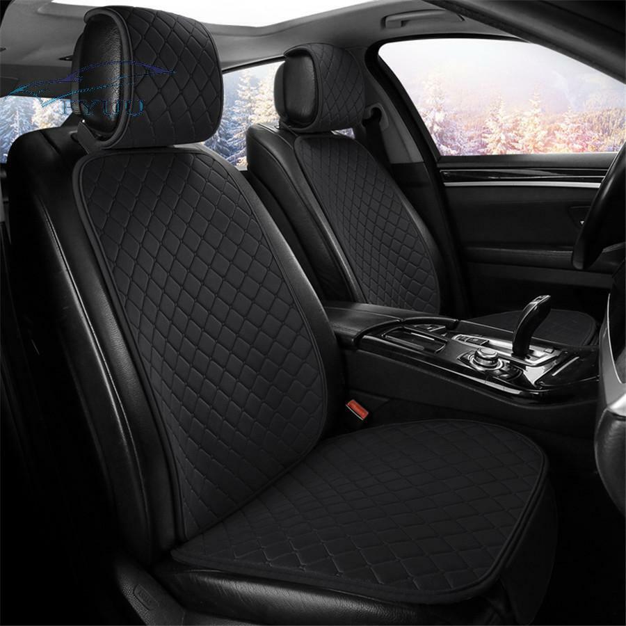 3x Universal Winter Warm Car Front&Rear Short Plush Seat Cover Cushion Protector