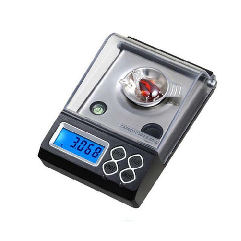 30g/0.001g Digital Milligram Scale High Precision for Powder Jewelry Carat