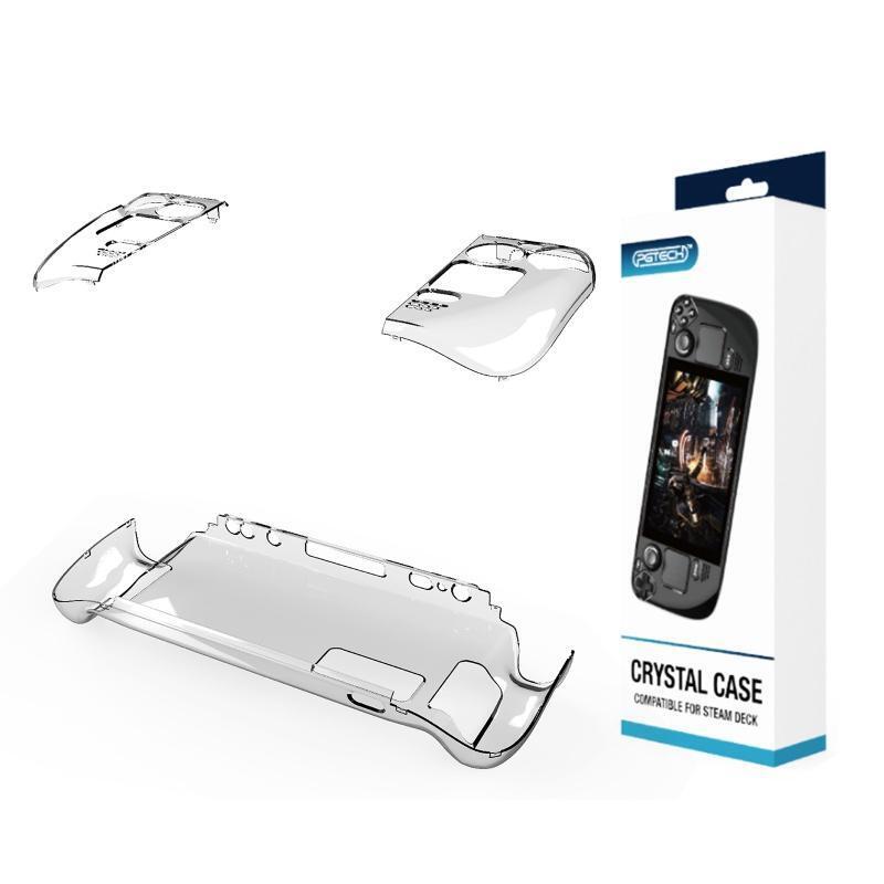 Clear Split Crystal Hard Case Full Coverage Protective Cover Skin for Steam Deck