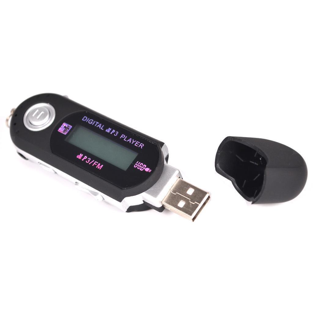 8GB MP3 WMA USB Music Player with LCD Screen FM Radio Voice Recorder Black