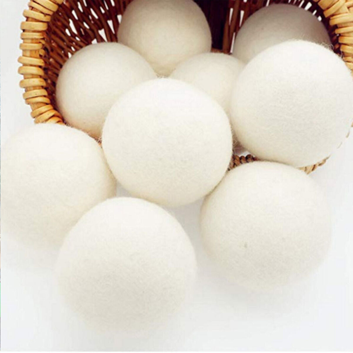 Organic Nature Wool Dryer Balls - 4 Pack Reusable Dryer Balls for Laundry
